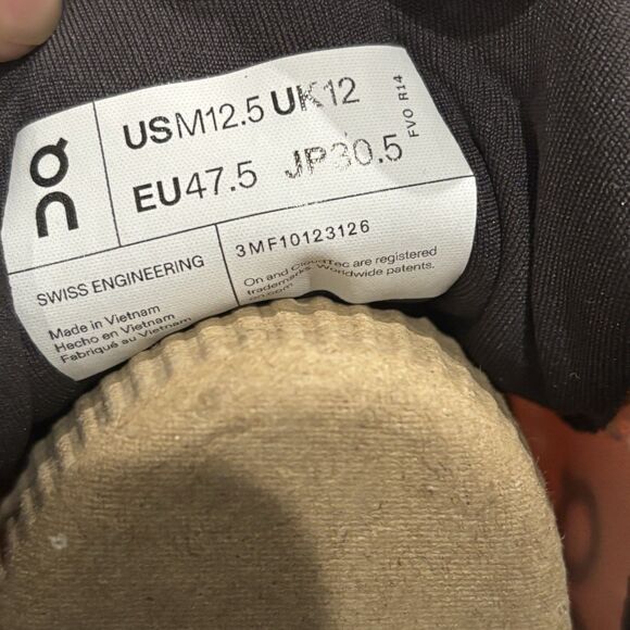 On Cloud Cloudsurfer 2 Tangerine Ivory Men’s Size 12.5 Running Athletic Shoes - Picture 6 of 8